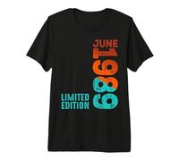 Junio 1989 Año 1989 Retro 1989 Vintage 1989 Desde 1989 Camiseta Premium