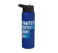 Junio 1989 Año 1989 Retro 1989 Vintage Edición Limitada Stainless Steel Insulated Water Bottle