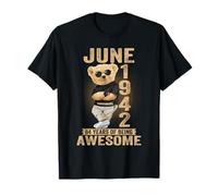 Junio de 1942 84 cumpleaños 2026 Mujer 84 años Oso de Peluche Camiseta