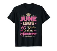 Junio de 1965 60 años de ser impresionante Retro 60 cumpleaños Camiseta