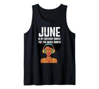 Junio es mi mes de cumpleaños Sí, todo el mes Chicas negras Camiseta sin Mangas