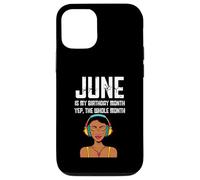 Junio es mi mes de cumpleaños Sí, todo el mes Chicas negras Carcasa para iPhone 12/12 Pro