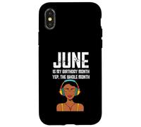 Junio es mi mes de cumpleaños Sí, todo el mes Chicas negras Carcasa para iPhone X/XS
