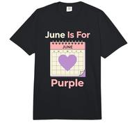 Junio es para la Defensa de la Epilepsia del Mes de la concienciación púrpura Comfort Colors Adult Heavyweight T-Shirt