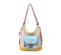 Junior Fashion Excepcional Bolsa de Almacenamiento Exterior Impermeable Accesible Extraíble Bolsa Cosmética Extra Grande PVC Moderno Transparente Bandolera Mujeres, Azul cielo