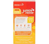Junior Revive Tropical, Multivitaminico per Bambini - 23 ingredienti attivi - 1 bustina al giorno - Supporta cuore, mente e sistema immunitario - Complesso vitamine e minerali - 20 bustine