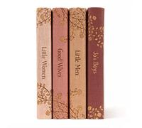 Juniper Books Little Women Book Set | Juego de libros de tapa dura de cuatro volúmenes con chaquetas antipolvo diseñadas a medida | Autor Louisa May Alcott