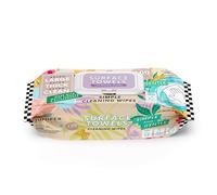 Juniper CLEAN 100 paños de limpieza para una superficie, sin lejía, gruesos y grandes, limpiador multiusos para baño, cocina, oficina, 100 unidades, flujo suave, biodegradable, aroma a lavanda