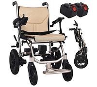 JUNIPI Sillas De Ruedas EléCtricas Plegables para Adultos Y Personas Mayores, 30 Lbs Sillas De Ruedas EléCtricas Plegables Livianas, 220 Lbs Silla De Ruedas Motorizada Duradera,2 BateríAs ExtraíBles
