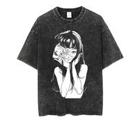 Junji Ito Colección Camiseta Anime Tomie Manga Corta Unisex Impreso Casual Top Calle Tendencia Retro Camiseta Anime Fan Ropa...