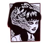 Junji Ito Film Esmalte Pin Pin para ropa, mochila, insignia, Klein, Metal no precioso