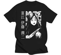 Junji Ito Harajuku Tomie Manga t Shirts Horror Cartoon Men Streetwear Autumn Sleeve Hooded Sweatshirts Size 3XL