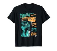 Junji Ito Tomie Orange and Aqua Zine Collage Horror Manga Camiseta