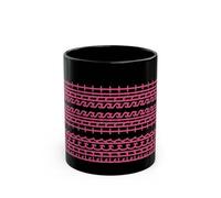 Junjie F**k This Shit - Taza de café con mensaje oculto, divertida taza de humor para adultos, divertida taza de cerámica para amantes del café, regalos groseros para familiares y amigos (negro-A)