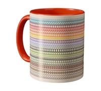 Junjie F**k This Shit - Taza de café con mensaje oculto, divertida taza de humor para adultos, divertida taza de cerámica para amantes del café, regalos groseros para familiares y amigos (naranja)