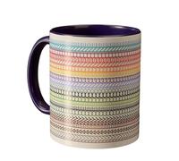 Junjie F**k This Shit - Taza de café con mensaje oculto, divertida taza de humor para adultos, divertida taza de cerámica para amantes del café, regalos groseros para familiares y amigos (morado)