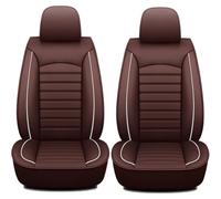 JUNJIKAIDAN 2 Piezas Fundas Asientos Coche para Ford Transit Connect All Years, Funda Asiento Delantero Cuero PU Juegos De Cubreasientos Antideslizante Protector,E/Brown