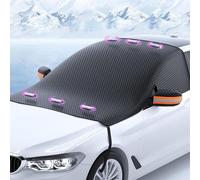 JUNJIKAIDAN Cubierta Protector Parabrisas Coche para Tesla Model 3 2019-2024, Funda Plegable Protección Parabrisa Hielo Delantero Invierno Accesorios