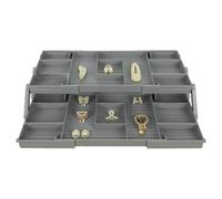 Junk Drawer Organizer - Retractable polymer Box, Desk Cosmetic Tray Set