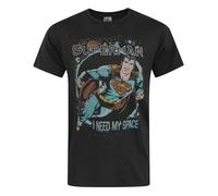 Junk Food Camiseta I Need My Space Superman Hombres (NS6402)
