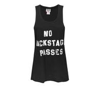 Junk Food Camiseta sin Mangas No Backstage Passes para Mujer (NS6031)
