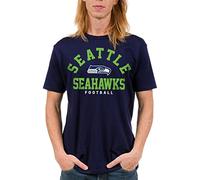 Junk Food Camiseta Unisex para Adultos de la NFL con Logotipo clásico del Equipo, Seattle Seahawks, Azul Marino, Talla XL, Seattle Seahawks - Azul Marino, XL