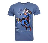 Junk Food Clothing Azul Superman Camiseta de manga corta Hombres
