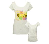 Junk Food Clothing Blanco Adams Chicklets Camiseta de manga corta Mujeres
