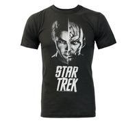 Junk Food Clothing Negro Star Trek Camiseta de manga corta Hombres