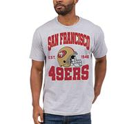 Junk Food Clothing x NFL - Camiseta Unisex para Adulto con Casco de Equipo de San Francisco 49ers