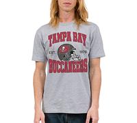 Junk Food Clothing x NFL - Camiseta Unisex para Adultos con Casco de Equipo de Tampa Bay Buccaneers