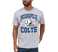 Junk Food Clothing x NFL - Camiseta unisex para adultos con casco de equipo Indianapolis Colts