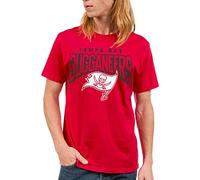Junk Food NFL Bold Logo T-Shirt Camiseta, Tampa Bay Buccaneers-Rojo, XXL Unisex Adulto