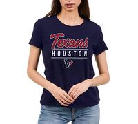 Junk Food Clothing x NFL - Houston Texans - Fan Favorite - Camisa ligera de manga corta para mujer, talla XL