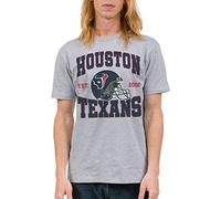 Junk Food Clothing x NFL - Houston Texans - Team Helmet - Unisex Adult Short Sleeve Fan T-Shirt for Men and Women - Size X-Large
