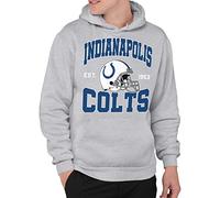 Junk Food Clothing x NFL - Indianapolis Colts - Team Helmet - Unisex Adult Pullover Fleece Hoodie for Men and Women - Size Large
