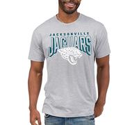 Junk Food Clothing x NFL - Jacksonville Jaguars - Logotipo audaz - Camisa de Manga Corta para Hombre y Mujer, Talla XL