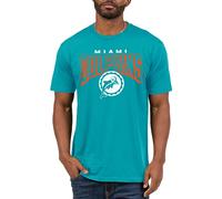 Junk Food Clothing x NFL - Miami Dolphins - Logotipo Atrevido, Camisa de Manga Corta para Hombre y Mujer, Talla M