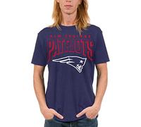 Junk Food Clothing x NFL - New England Patriots - Camiseta Unisex con Logotipo audaz para Adultos