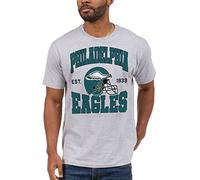 Junk Food Clothing x NFL - Philadelphia Eagles - Team Helmet - Unisex Adult Short Sleeve Fan T-Shirt for Men and Women - Size XX-Large