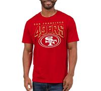 Junk Food Clothing x NFL - San Francisco 49ers - Bold Logo - Unisex Adult Short Sleeve Fan T-Shirt for Men and Women - Size Medium