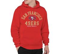 Junk Food Clothing x NFL - San Francisco 49ers - Logotipo clásico del equipo - Sudadera con capucha para adultos para hombres y mujeres - Talla 3 XL