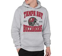 Junk Food Clothing x NFL - Tampa Bay Buccaneers - Casco de Equipo - Sudadera con Capucha para Adultos para Hombres y Mujeres - Talla XL