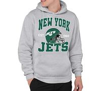 Junk Food Clothing x NFL - Team Helmet - Pro Football - Sudadera de Forro Polar con Capucha para Adultos para Hombres y Mujeres, Color Gris