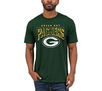 Junk Food NFL Bold Logo T-Shirt Camiseta, Green Bay Packers-Verde Bosque, L Unisex Adulto