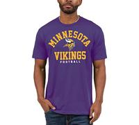 Junk Food NFL Classic Team Logo T-Shirt Camiseta, Púrpura, S Unisex Adulto