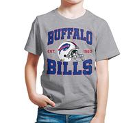 Junk Food Ropa x NFL - Buffalo Bills - Casco de equipo - Camisa de manga corta para niños y niñas - Talla L