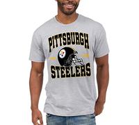 Junk Food Ropa x NFL - Camiseta unisex para adulto de Pittsburgh Steelers Team Helmet
