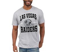 Junk Food Ropa x NFL - Camiseta Unisex para Adultos con Casco de Equipo de Las Vegas Raiders