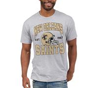 Junk Food Ropa x NFL - New Orleans Saints - Camiseta Unisex para Adultos